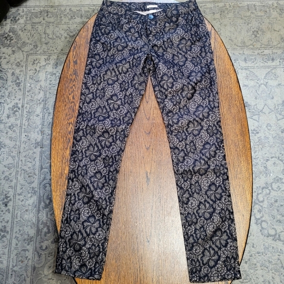 Xhilaration Black Lace Straight Leg Pants Size Junior's 7 - Picture 2 of 12